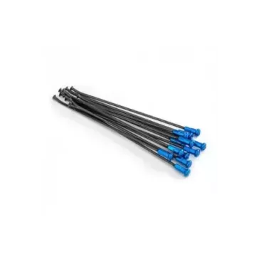 rayon arriere VMX YAMAHA YZ/F 19" noir avec tete de rayon bleue