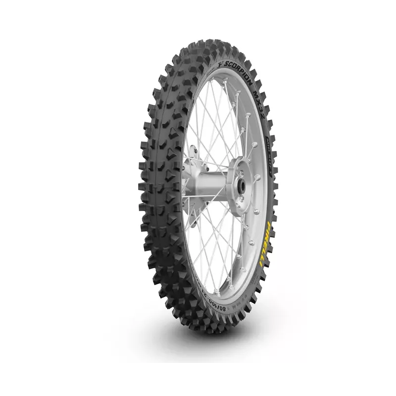 Nouveau Pneu PIRELLI avant SCORPION MX32 MID SOFT 80/100-21 M/C 51M MST TT