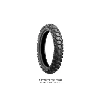 Pneu BRIDGESTONE arrière X40R HARD 100/90-19
