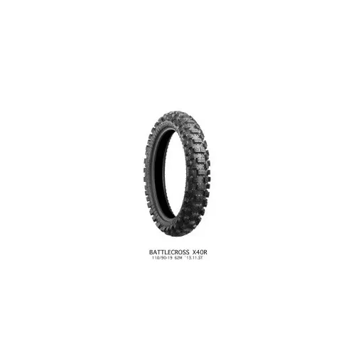 Pneu BRIDGESTONE arrière X40R HARD 110/90-19
